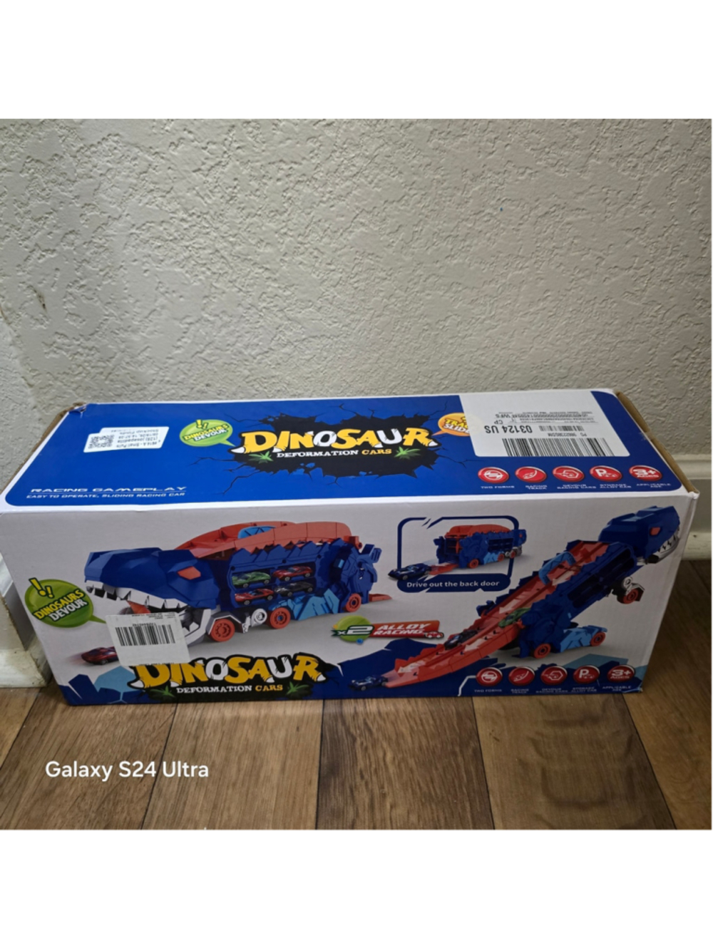 Boys Unbranded Dinosaur Deformation Car Toy Set One Size Blue Red